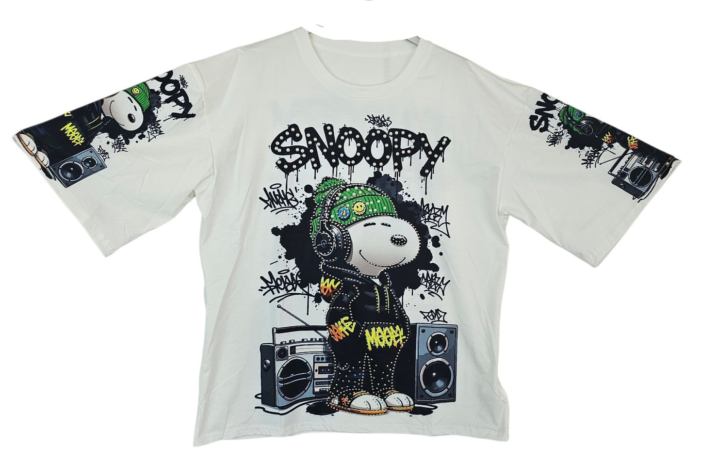 Tshirt weiss "Snoopy", Gr. 38 bis 42 von ROSE