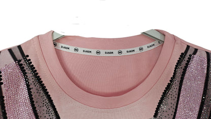 Tshirt rosa "Bux Bunny", Grösse onesize, 38 bis 44 von ROSE (REDUZIERT, kleines Loch!)