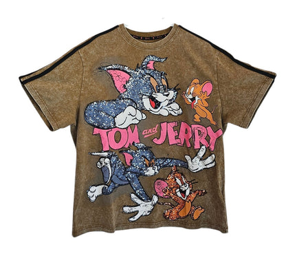 Tshirt cammel "Tom & Jerry", Gr. 38 bis 44 von ROSE