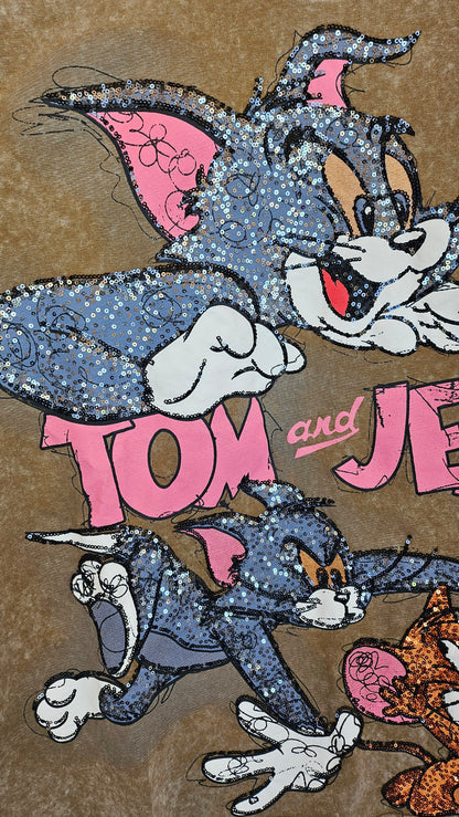 Tshirt cammel "Tom & Jerry", Gr. 38 bis 44 von ROSE