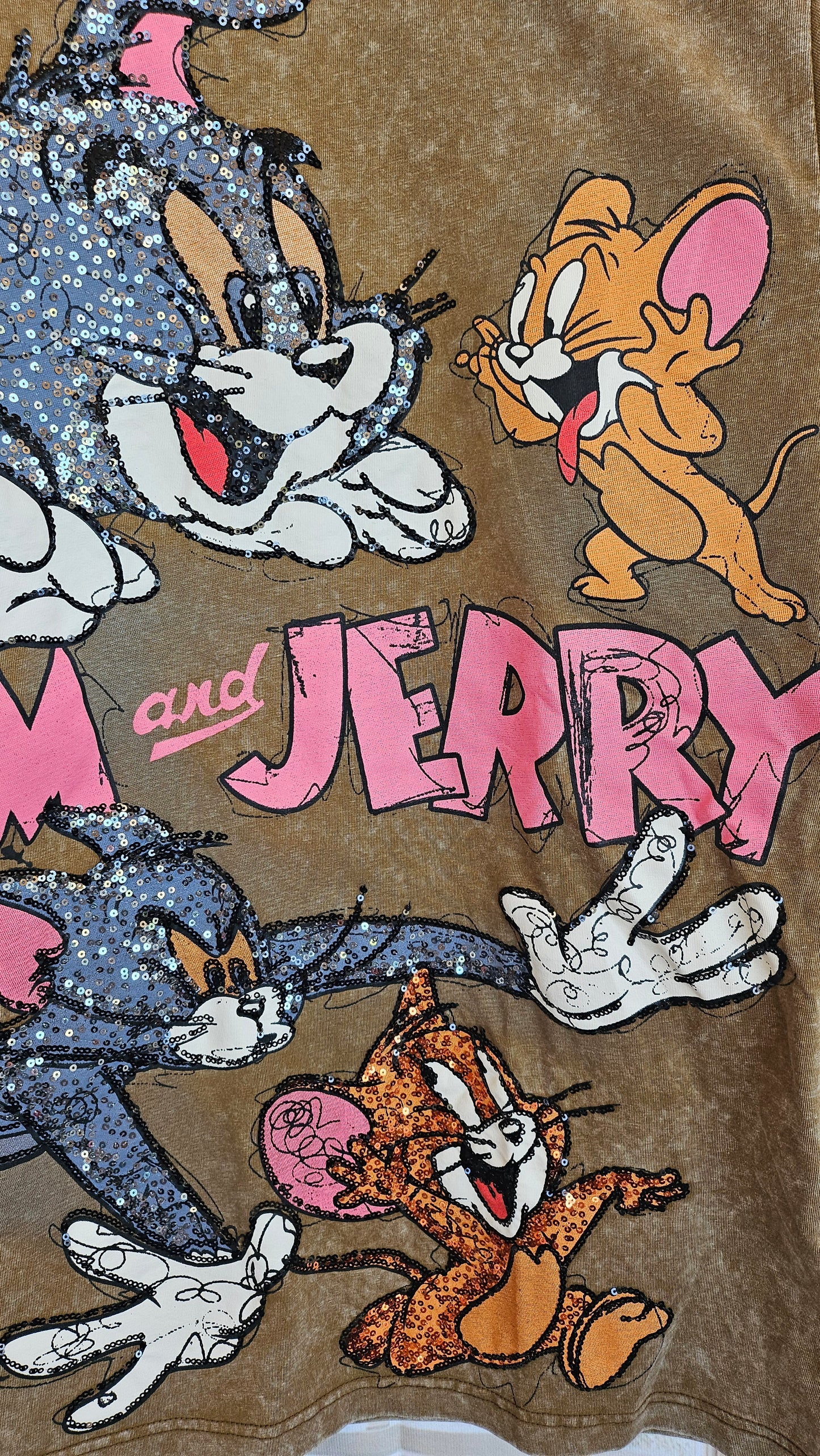 Tshirt cammel "Tom & Jerry", Gr. 38 bis 44 von ROSE