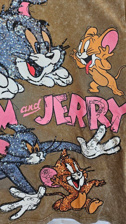 Tshirt cammel "Tom & Jerry", Gr. 38 bis 44 von ROSE