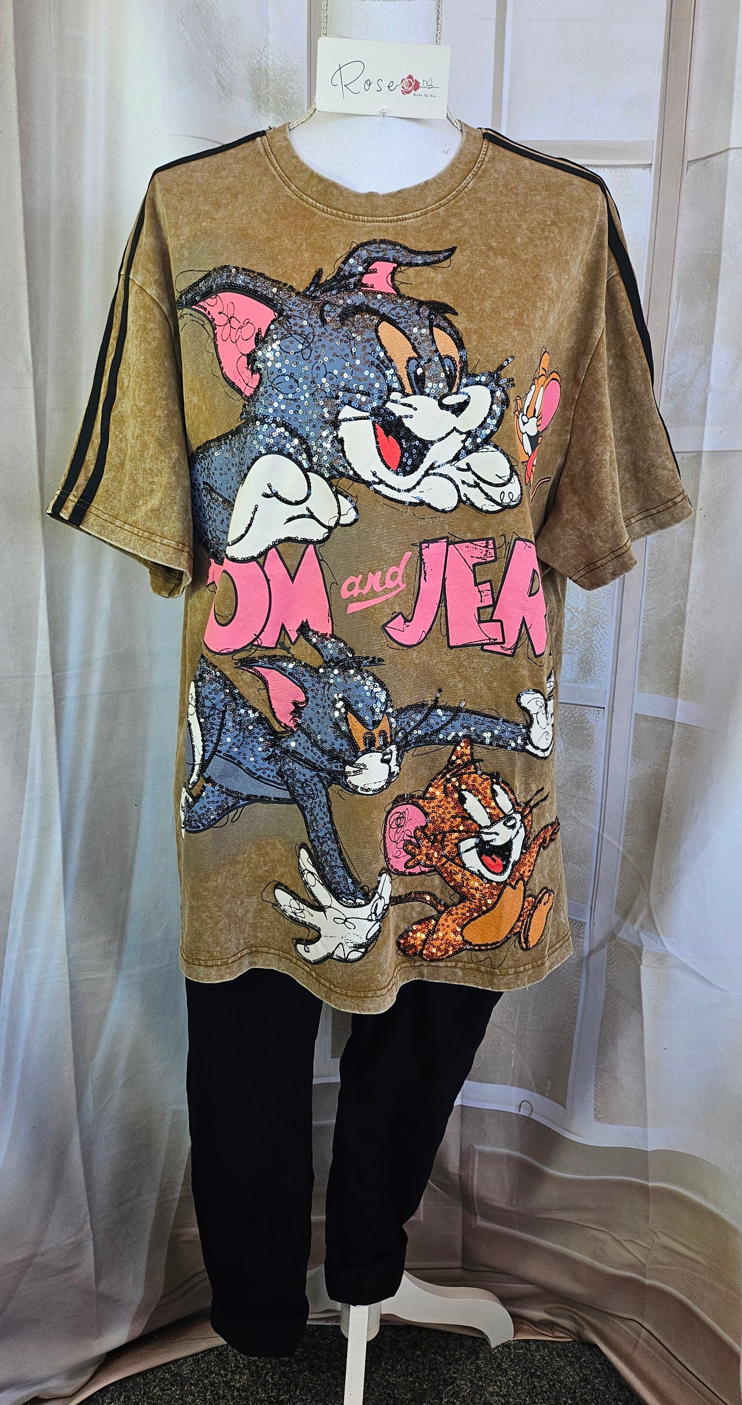 Tshirt cammel "Tom & Jerry", Gr. 38 bis 44 von ROSE