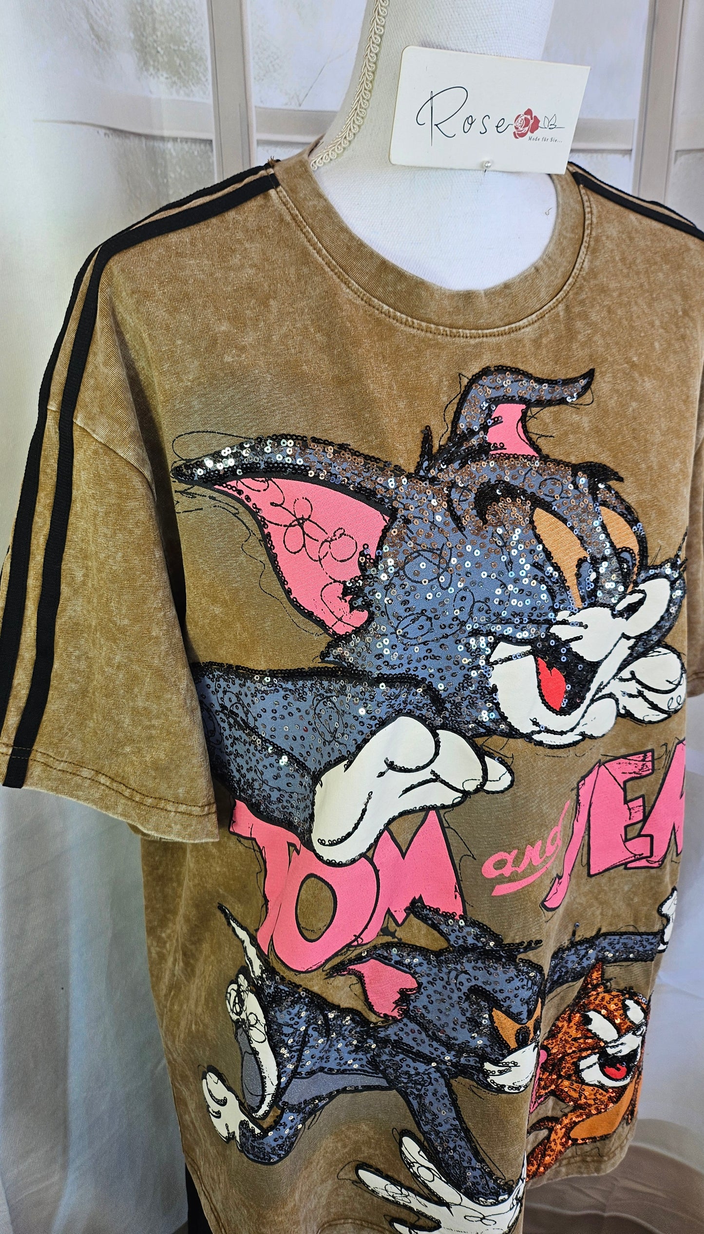 Tshirt cammel "Tom & Jerry", Gr. 38 bis 44 von ROSE