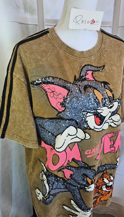 Tshirt cammel "Tom & Jerry", Gr. 38 bis 44 von ROSE