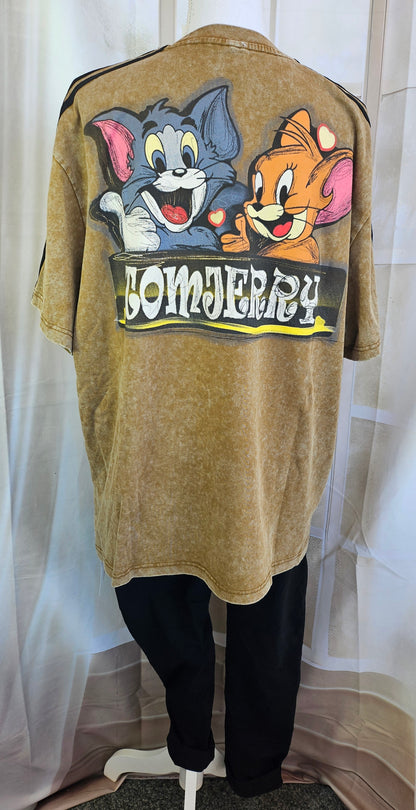 Tshirt cammel "Tom & Jerry", Gr. 38 bis 44 von ROSE