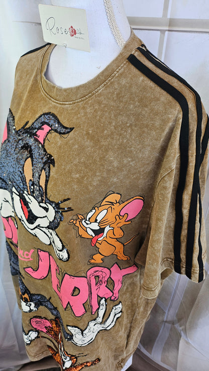 Tshirt cammel "Tom & Jerry", Gr. 38 bis 44 von ROSE