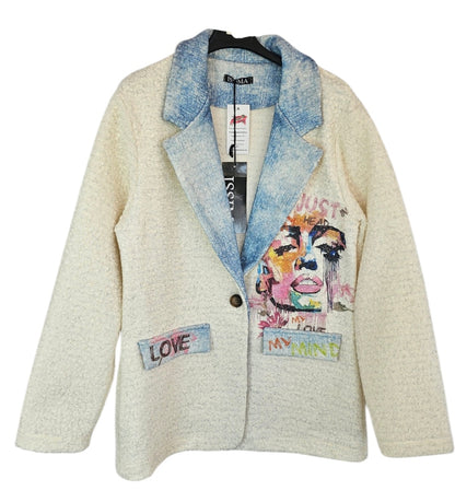 Blazer "LOVE", Grösse onesize 38 bis 42/44 von ISSIMA