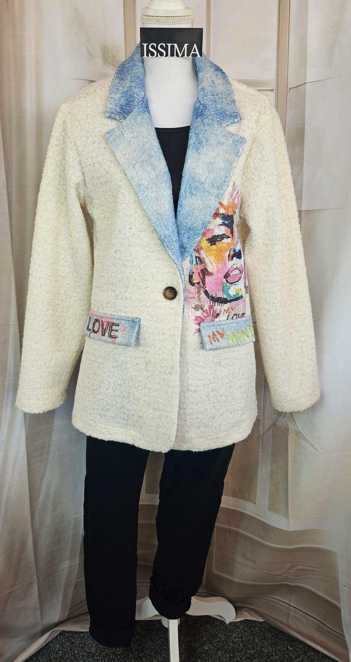 Blazer "LOVE", Grösse onesize 38 bis 42/44 von ISSIMA