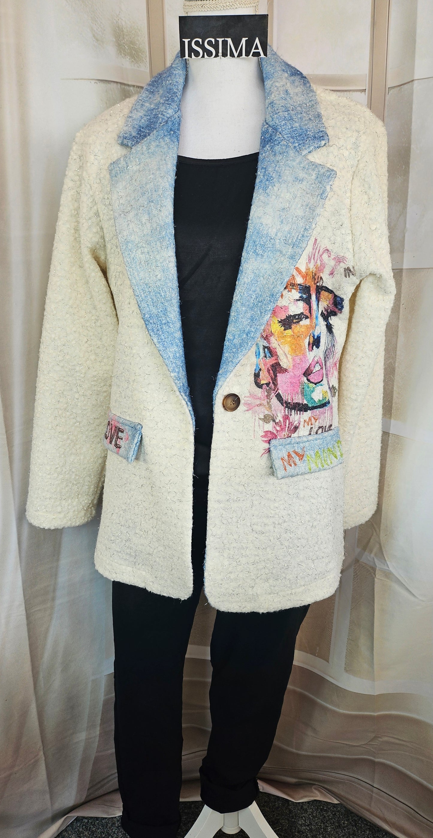 Blazer "LOVE", Grösse onesize 38 bis 42/44 von ISSIMA