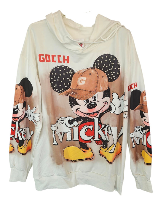 Kapuzenshirt "Mickey", Grösse onesize bis 42/44 von ROSE