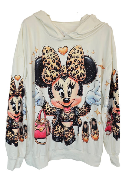 Kapuzenshirt "Minnie peace", Grösse onesize bis 42/44 von ROSE