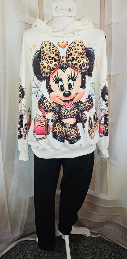 Kapuzenshirt "Minnie peace", Grösse onesize bis 42/44 von ROSE