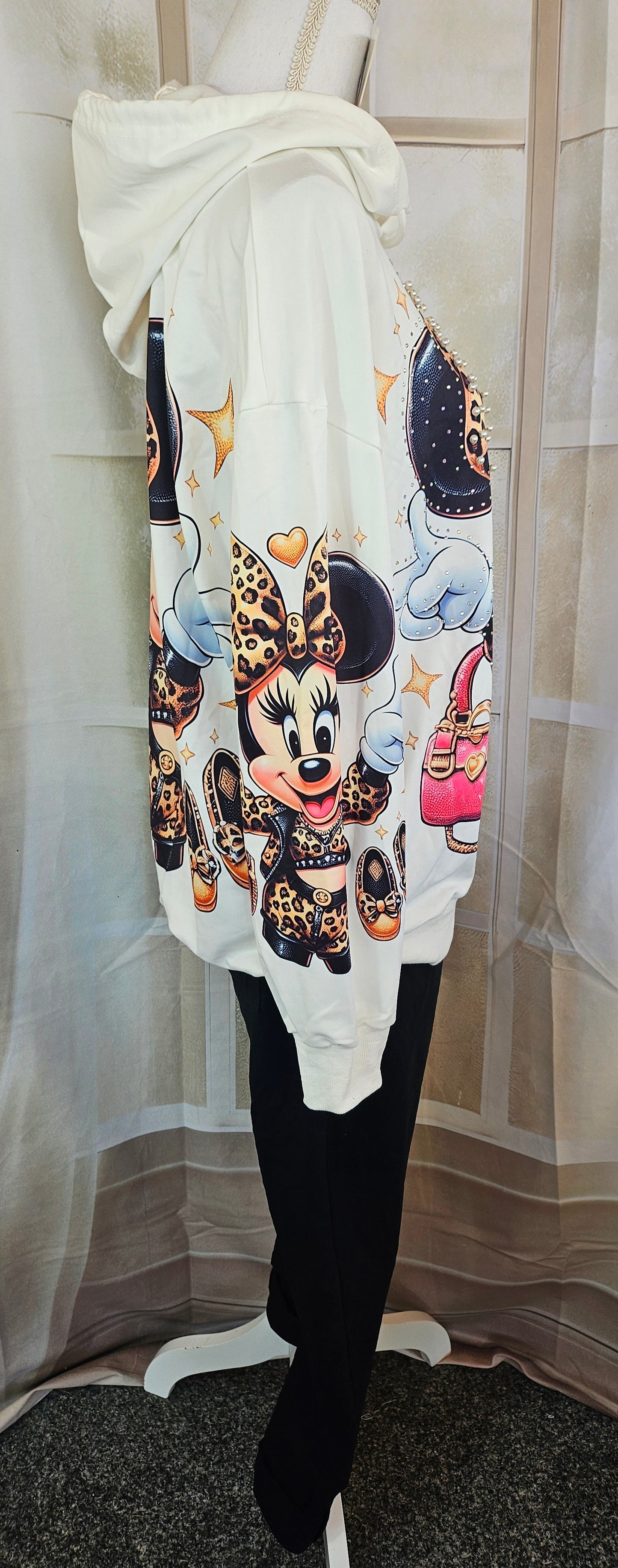 Kapuzenshirt "Minnie peace", Grösse onesize bis 42/44 von ROSE