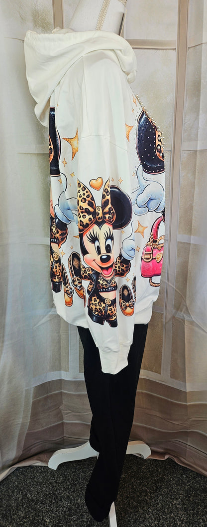 Kapuzenshirt "Minnie peace", Grösse onesize bis 42/44 von ROSE