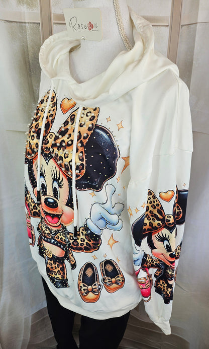 Kapuzenshirt "Minnie peace", Grösse onesize bis 42/44 von ROSE