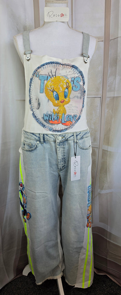 Latzhose "Tweety", Grösse onesize (38 - 42/44) von ROSE