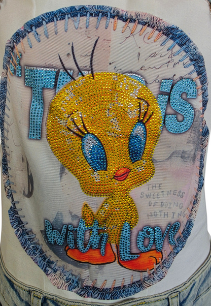 Latzhose "Tweety", Grösse onesize (38 - 42/44) von ROSE