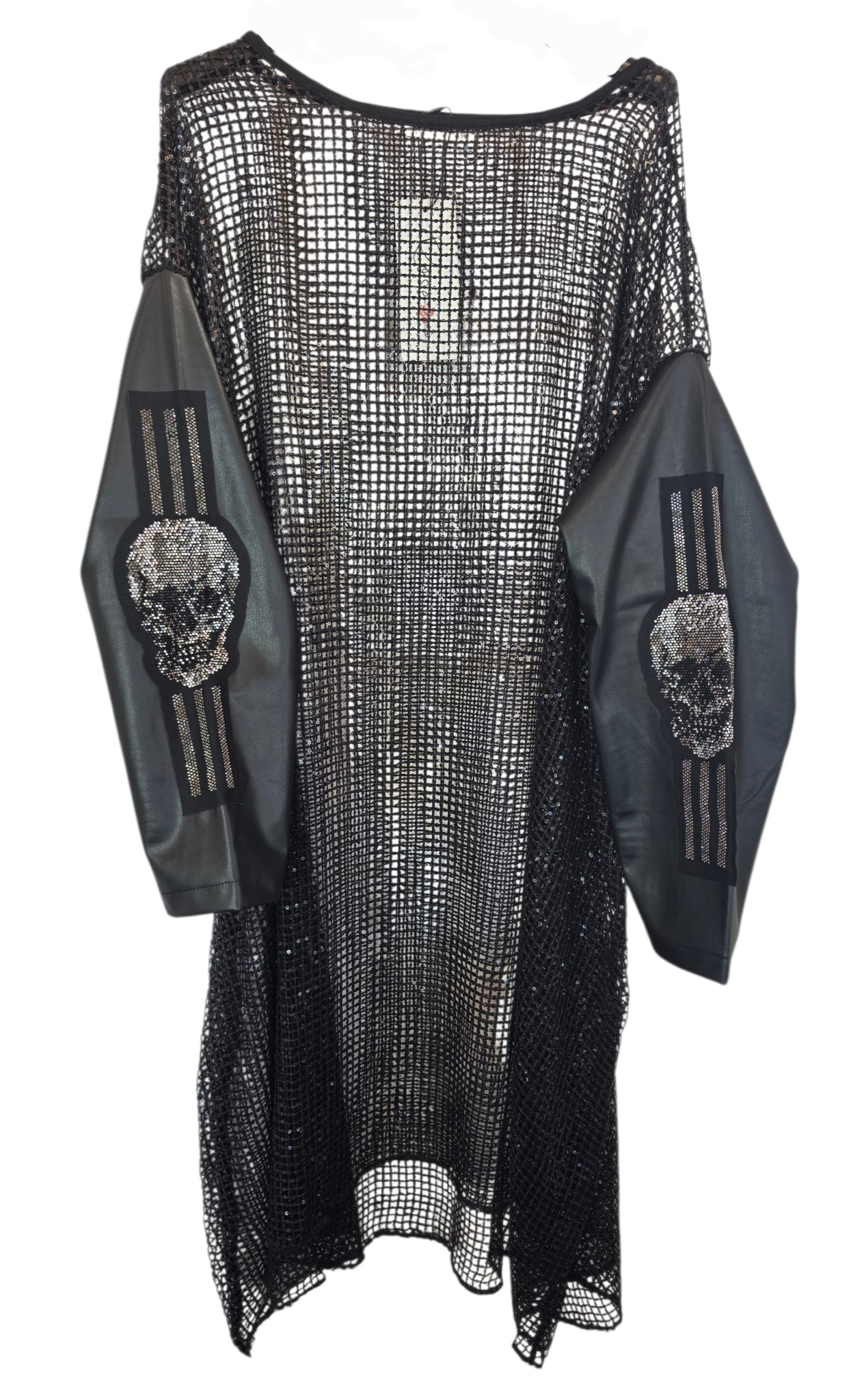 Kleid/Tunika "Skull" mit Pailletten, Grösse onesize 38 - 44/46 von ROSE