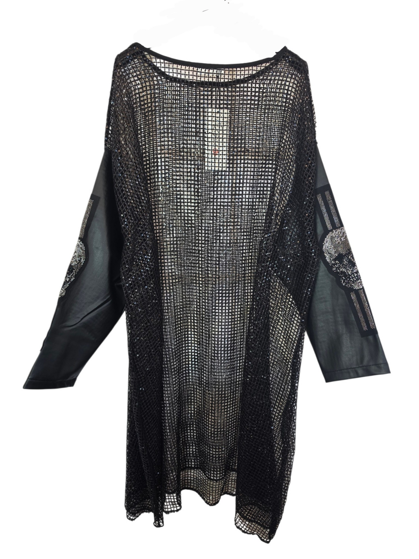 Kleid/Tunika "Skull" mit Pailletten, Grösse onesize 38 - 44/46 von ROSE