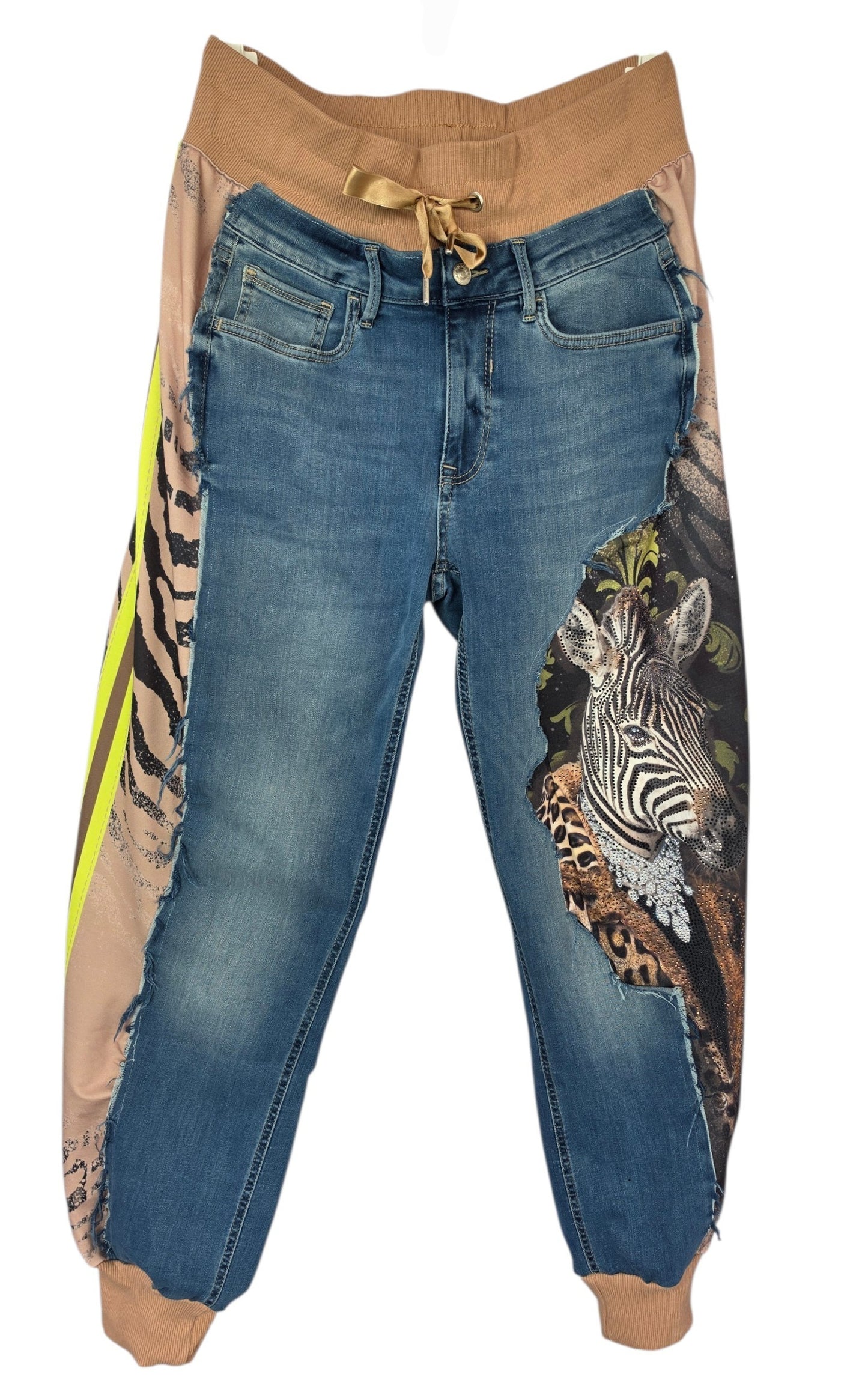 Jeanshose "Zebra", Grösse onesize 38 - 44, von ROSE