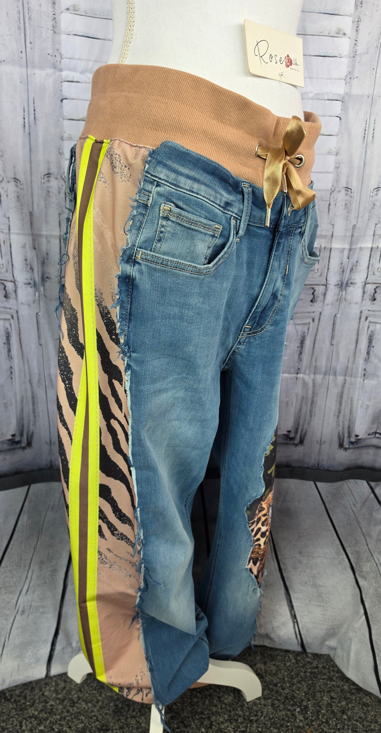 Jeanshose "Zebra", Grösse onesize 38 - 44, von ROSE
