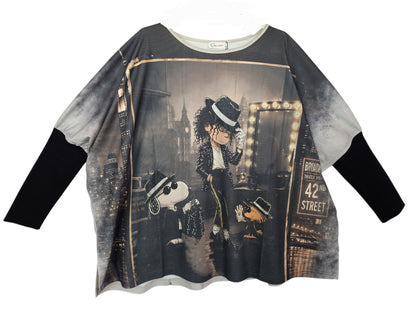 Sweatshirt "Mickey Jackson", Grösse onesize 38 bis 50 von ROSE