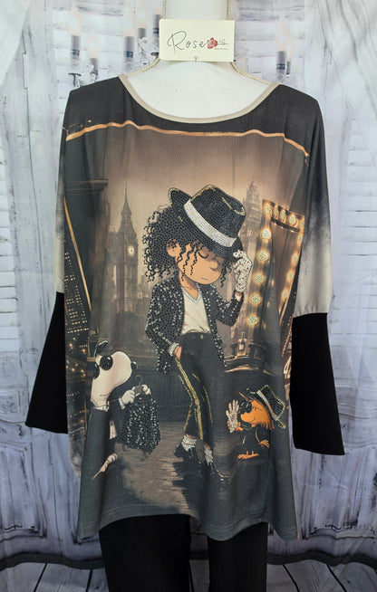 Sweatshirt "Mickey Jackson", Grösse onesize 38 bis 50 von ROSE
