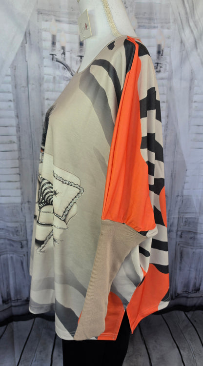 Sweatshirt "Sleepy Zebra", Grösse onesize 38 bis 50 von ROSE