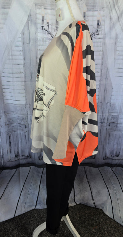 Sweatshirt "Sleepy Zebra", Grösse onesize 38 bis 50 von ROSE