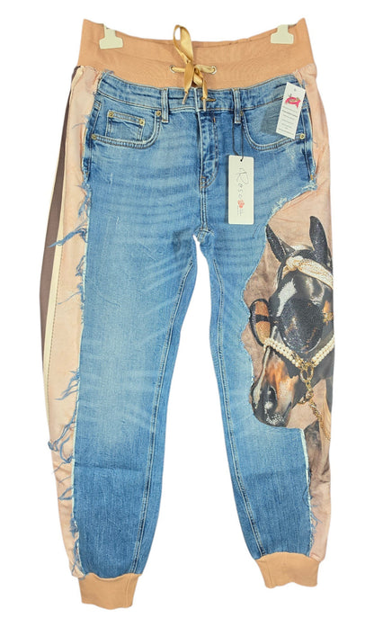 Jeanshose "Horse", Grösse onesize 38 - 44, von ROSE