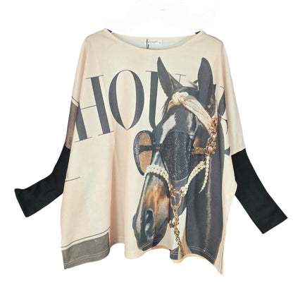 Sweatshirt "Horse", Grösse onesize 38 bis 50 von ROSE