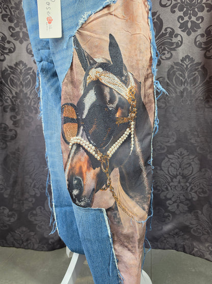 Jeanshose "Horse", Grösse onesize 38 - 44, von ROSE