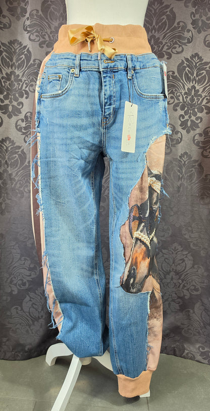 Jeanshose "Horse", Grösse onesize 38 - 44, von ROSE