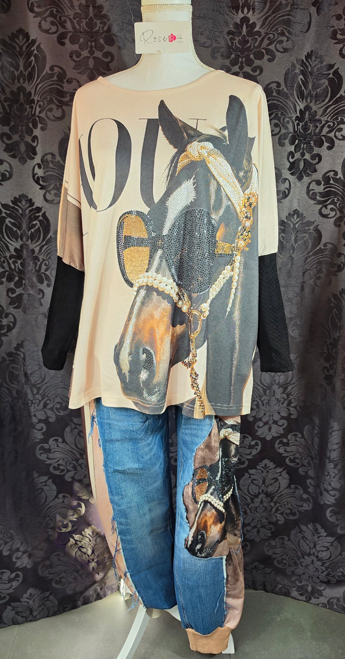 Sweatshirt "Horse", Grösse onesize 38 bis 50 von ROSE