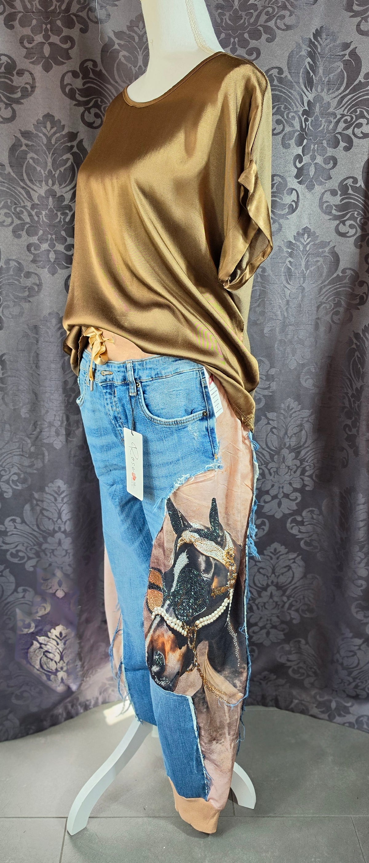 Jeanshose "Horse", Grösse onesize 38 - 44, von ROSE