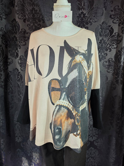 Sweatshirt "Horse", Grösse onesize 38 bis 50 von ROSE