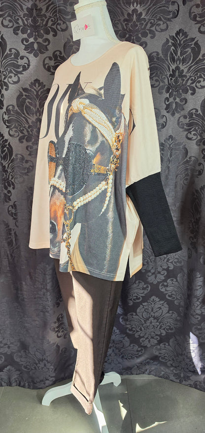 Sweatshirt "Horse", Grösse onesize 38 bis 50 von ROSE