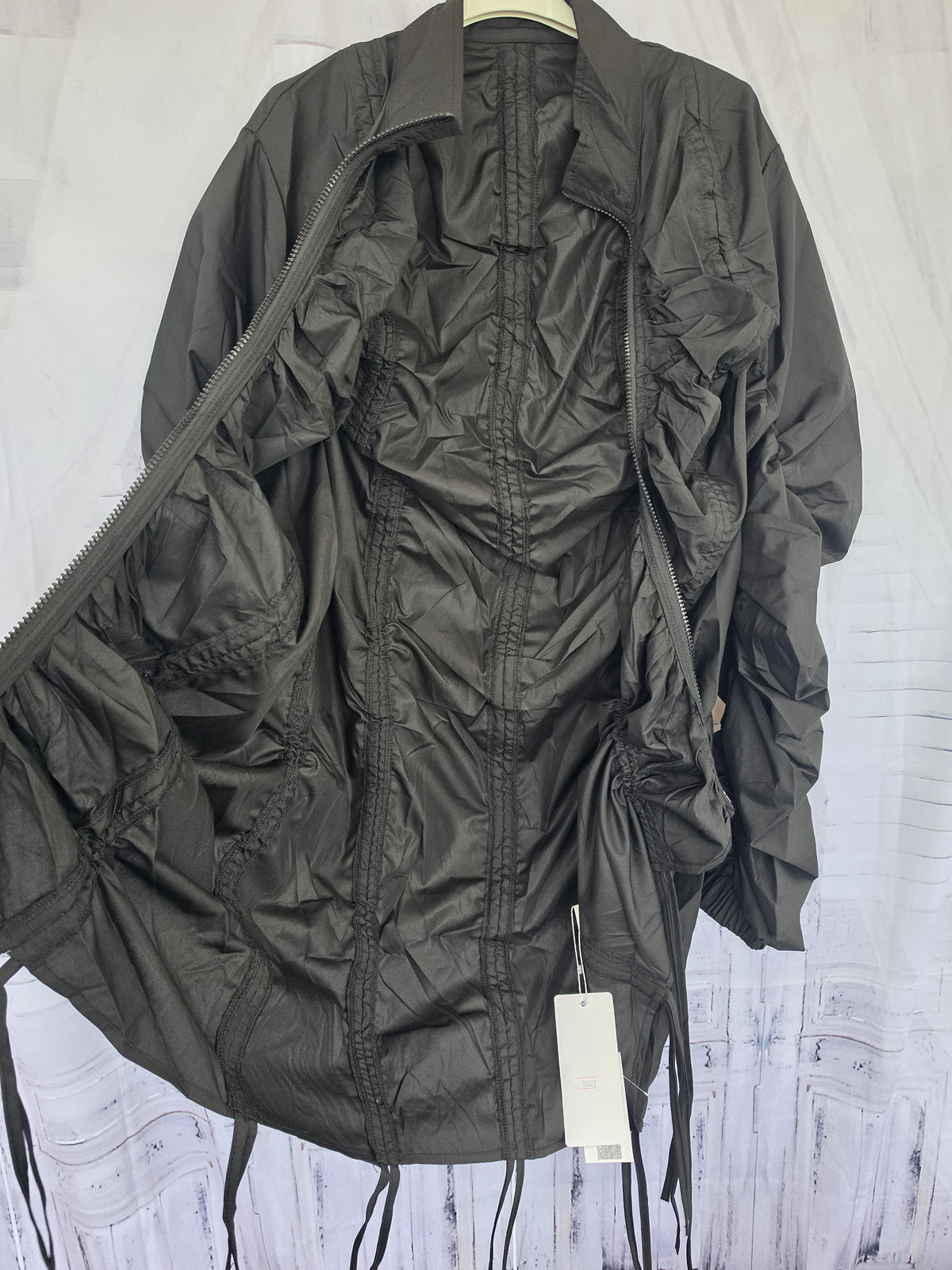Schnürchenjacke schwarz, Grösse onesize, 38 - 42/44 von ROSE