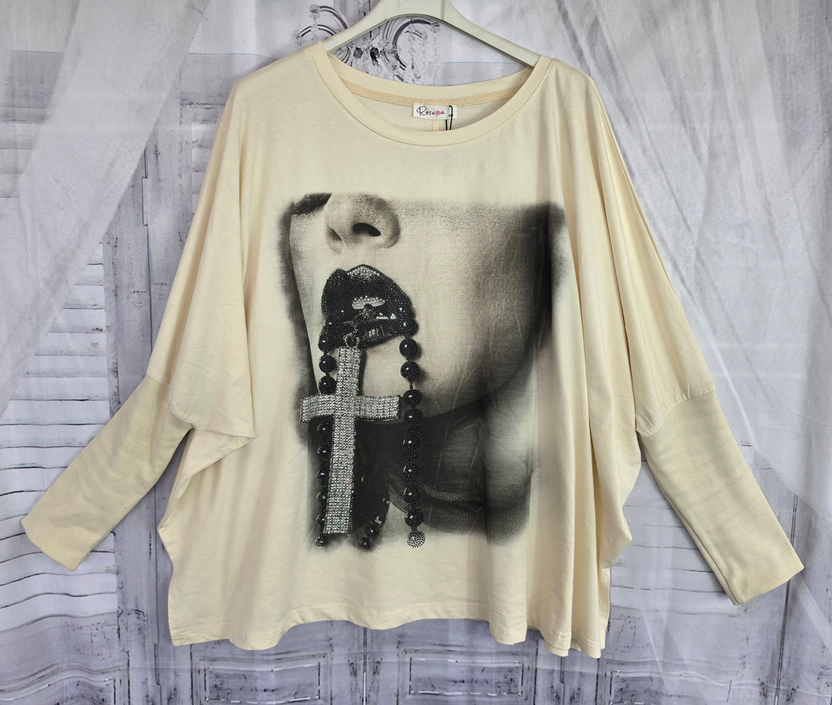 Sweatshirt "Lippe", Grösse onesize 38 bis 50 von ROSE