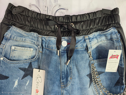 Jeanshose "Stars", Grösse onesize 38 - 44, von ROSE