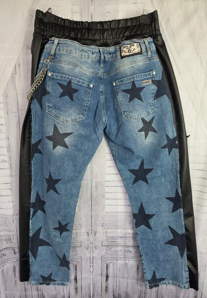 Jeanshose "Stars", Grösse onesize 38 - 44, von ROSE