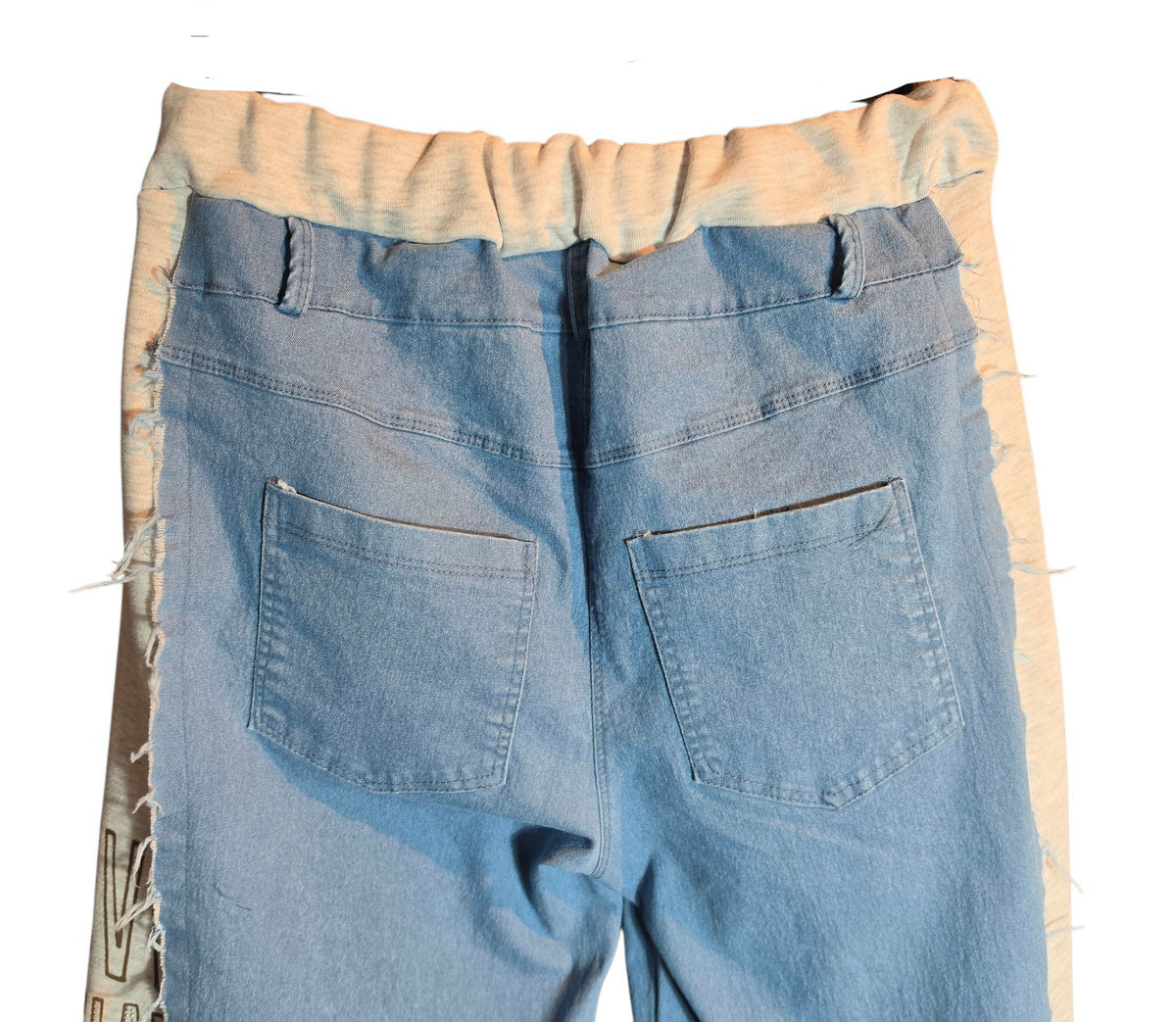 Stretchhose "Love what", blau/grau, Grösse 36 -40 von ISSIMA