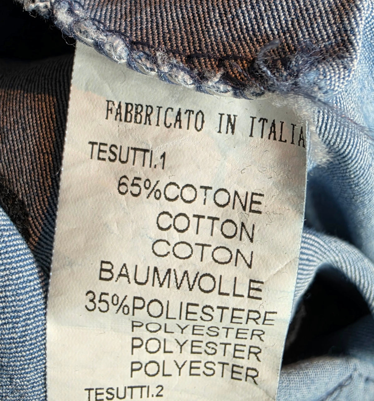 Stretchhose "Love what", blau/grau, Grösse 36 -40 von ISSIMA