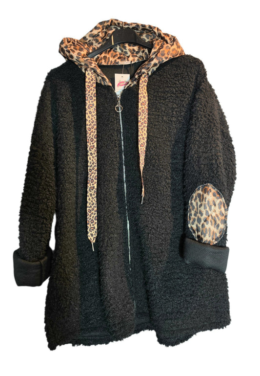 Kapuzenjäggli "Leo" schwarz, onesize 38 bis 44 von ISSIMA