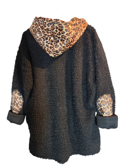 Kapuzenjäggli "Leo" schwarz, onesize 38 bis 44 von ISSIMA