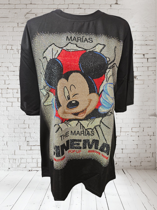 T-Shirt "Cinema - Mickey" schwarz, Grösse 40 - 42/44