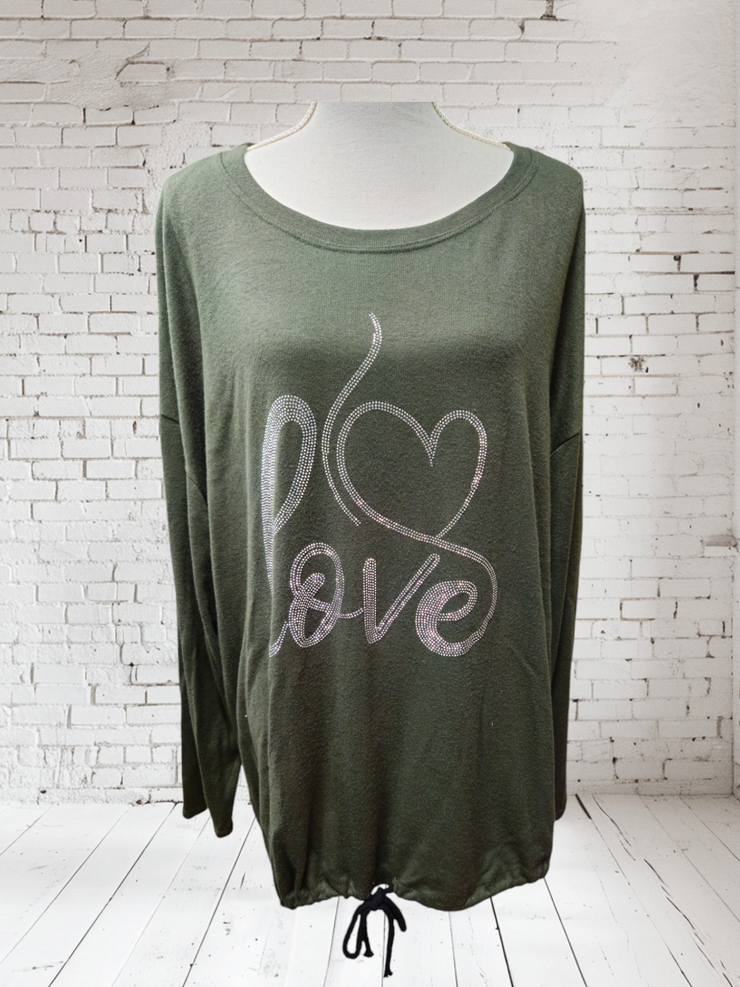 Pullover "Love", Onesize 44 -46, diverse Farben