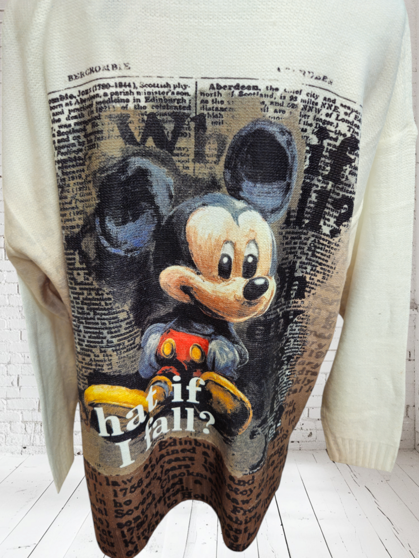 Pullover "Mickey", Onesize bis Grösse 44, diverse Farben