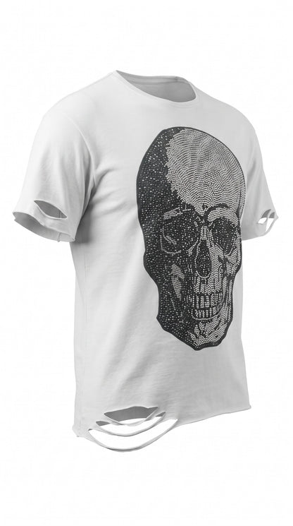 Tshirt wollweiss "Skull", Grösse S/M & L/XL von ROSE